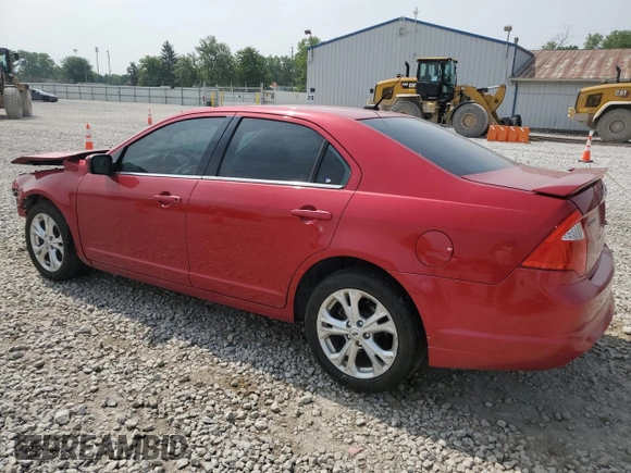 2012 Ford Fusion SE with VIN 3FAHP0HA7CR348562, listed as a Copart auction lot 60531805 with 139,581 mi miles and Salvage title. Bid and sale history available at DreamBid. Image 2.