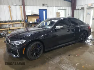 2022 BMW 3 Series M340i xDrive with VIN 3MW5U9J00N8C32315, listed as a Copart auction lot 72268484 with 37,081 mi miles and Salvage Title. Bid and sale history available at carsss.com. Image 1.