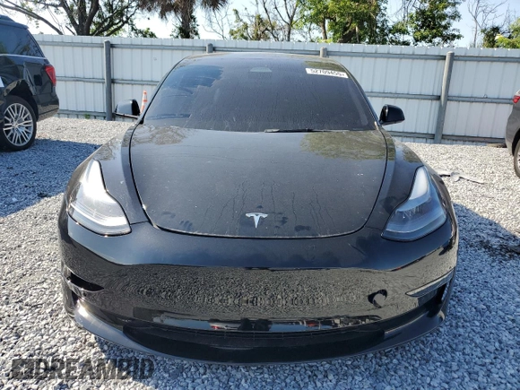 2022 Tesla Model 3 with VIN 5YJ3E1EA1NF374390, listed as a Copart auction lot 52709455 with 44,212 mi miles and Non Repairable. Bid and sale history available at carsss.com. Image 5.