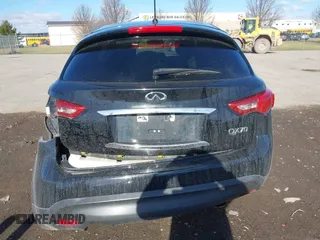 2017 Infiniti QX70 with VIN JN8CS1MW5HM414833, listed as a IAAI auction lot 41834178 with 85,289 mi miles. Bid and sale history available at carsss.com. Image 16.