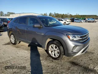 2021 Volkswagen Atlas S with VIN 1V2AC2CA0MC222200, listed as a Copart auction lot 76410174 with 50,054 mi miles and Salvage title. Bid and sale history available at DreamBid. Image 4.