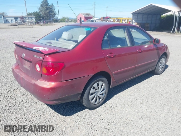2003 Toyota Corolla CE with VIN 1NXBR32E73Z004788, listed as a IAAI auction lot 42184258 with 247,491 mi miles and . Bid and sale history available at DreamBid. Image 4.