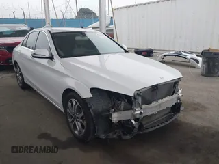 2017 Mercedes-Benz C 300 with VIN 55SWF4JB7HU227987, listed as a IAAI auction lot 42152594 with 53,183 mi miles and . Bid and sale history available at DreamBid. Image 1.