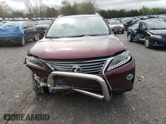 2013 Lexus RX 350 with VIN JTJBK1BA4D2034609, listed as a Copart auction lot 52022985 with 99,542 mi miles and Salvage Title. Bid and sale history available at carsss.com. Image 5.