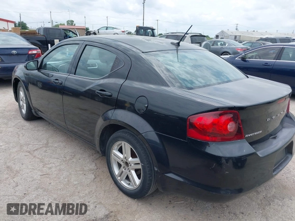 2013 Dodge Avenger SXT with VIN 1C3CDZCB8DN590965, listed as a IAAI auction lot 42154596 with 173,070 mi miles and . Bid and sale history available at carsss.com. Image 3.