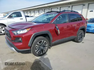 2019 Toyota RAV4 Adventure with VIN 2T3J1RFV2KW040409, listed as a Copart auction lot 57251025 with 73,421 mi miles and Salvage title. Bid and sale history available at DreamBid. Image 1.