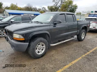 2004 Dodge Dakota Sport with VIN 1D7HG38K14S580302, listed as a Copart auction lot 79133454 with 147,806 mi miles and Salvage Title. Bid and sale history available at carsss.com. Image 1.