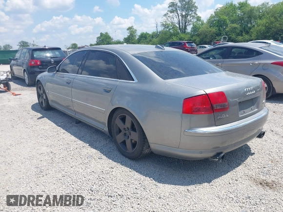 2004 Audi A8 with VIN WAUML44E74N015221, listed as a IAAI auction lot 42729148 with 165,725 mi miles and . Bid and sale history available at DreamBid. Image 3.