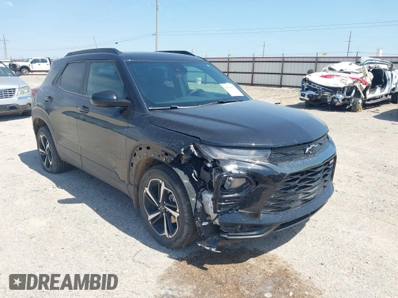 2022 Chevrolet TrailBlazer RS with VIN KL79MTSL9NB033818, listed as a IAAI auction lot 42013033 with 43,260 mi miles and . Bid and sale history available at DreamBid. Image 1.