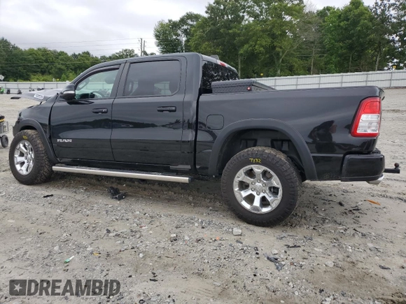 2022 Ram 1500 Big Horn with VIN 1C6SRFFT5NN448240, listed as a Copart auction lot 58556525 with 45,591 mi miles and Salvage title. Bid and sale history available at DreamBid. Image 2.