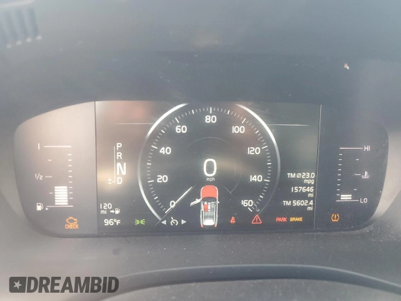 2019 Volvo XC60 Momentum with VIN LYV102DK2KB357942, listed as a Copart auction lot 58172435 with 157,646 mi miles and Salvage title. Bid and sale history available at DreamBid. Image 9.