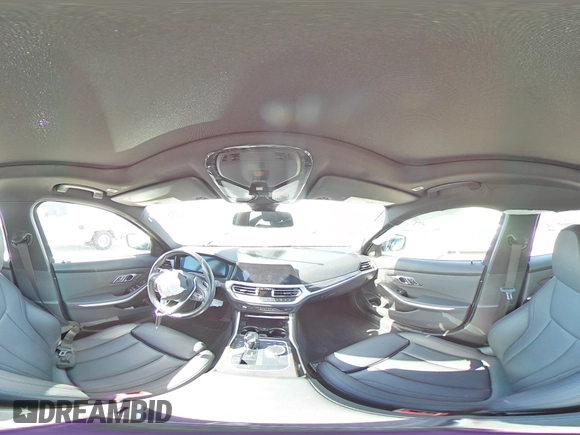 2019 BMW 3 Series 330i with VIN WBA5R1C51KFH15569, listed as a Copart auction lot 49515335 with 0 mi miles and Salvage Title. Bid and sale history available at carsss.com. Image 13.