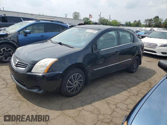 2012 Nissan Sentra S with VIN 3N1AB6AP8CL735557, listed as a Copart auction lot 60151655 with 167,128 mi miles and Salvage title. Bid and sale history available at DreamBid. Image 1.