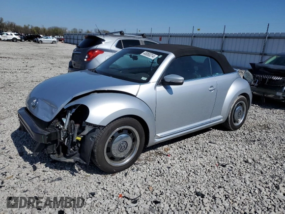 2015 Volkswagen Beetle 1.8T with VIN 3VW517AT8FM810709, listed as a Copart auction lot 48065314 with 61,924 mi miles and Salvage title. Bid and sale history available at DreamBid. Image 1.