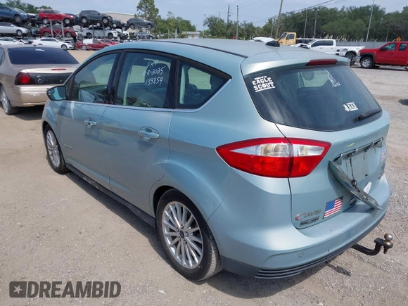 2013 Ford C-Max SEL with VIN 1FADP5BU0DL545491, listed as a IAAI auction lot 42091433 with 133,907 mi miles. Bid and sale history available at carsss.com. Image 3.