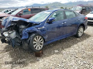 2017 Kia Optima LX with VIN 5XXGT4L36HG128546, listed as a Copart auction lot 57163655 with 164,335 mi miles and Salvage title. Bid and sale history available at DreamBid. Image 1.