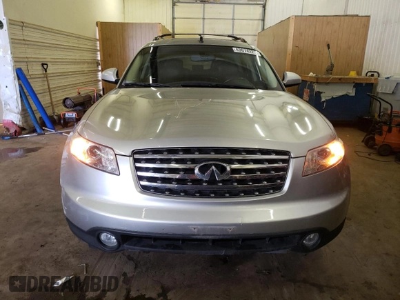 2005 Infiniti FX35 with VIN JNRAS08W45X219338, listed as a Copart auction lot 43074223 with 174,750 mi miles and Non Repairable. Bid and sale history available at carsss.com. Image 5.