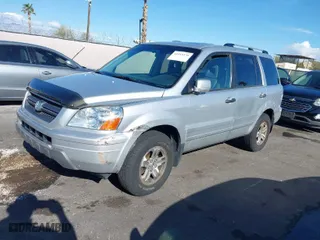 2005 Honda Pilot EX-L with RES with VIN 5FNYF18615B050396, listed as a IAAI auction lot 41955370 with 197,222 mi miles. Bid and sale history available at carsss.com. Image 2.