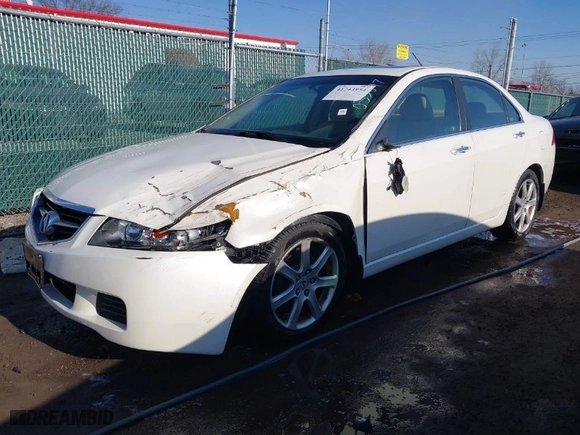 2004 Acura TSX w/Navigation with VIN JH4CL96954C035697, listed as a IAAI auction lot 41743954 with 233,696 mi miles. Bid and sale history available at carsss.com. Image 2.