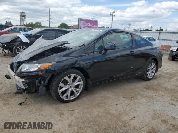 2012 Honda Civic Cpe Si with VIN 2HGFG4A52CH701261, listed as a Copart auction lot 68103234 with 105,686 mi miles and Salvage Title. Bid and sale history available at carsss.com. Image 1.