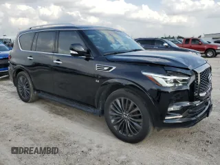 2020 Infiniti QX80 LUXE with VIN JN8AZ2NF3L9700036, listed as a Copart auction lot 54631525 with 65,848 mi miles and Clean Title. Bid and sale history available at carsss.com. Image 4.