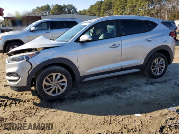 2017 Hyundai Tucson SE with VIN KM8J33A46HU519309, listed as a Copart auction lot 42677955 with 127,202 mi miles and Salvage Title. Bid and sale history available at DreamBid. Image 1.
