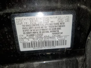 2020 Nissan Sentra S with VIN 3N1AB8BV7LY232520, listed as a Copart auction lot 49488435 with 47,225 mi miles and Salvage Title. Bid and sale history available at carsss.com. Image 12.
