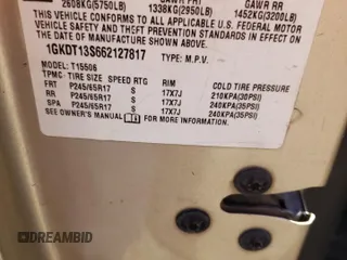 2006 GMC Envoy SLT with VIN 1GKDT13S662127817, listed as a Copart auction lot 50837674 with 165,398 mi miles and Salvage Title. Bid and sale history available at carsss.com. Image 12.