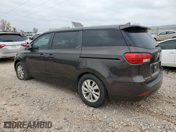 2017 Kia Sedona LX with VIN KNDMB5C15H6225424, listed as a Copart auction lot 43068985 with 187,442 mi miles and Clean Title. Bid and sale history available at carsss.com. Image 2.