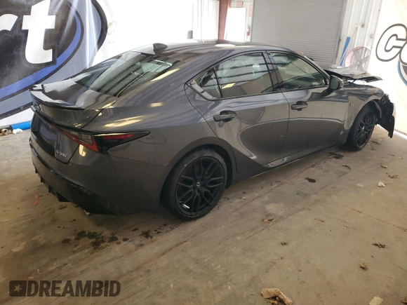 2023 Lexus IS with VIN JTHAP1D20P5002277, listed as a Copart auction lot 48396655 with 25,654 mi miles and Salvage Title. Bid and sale history available at carsss.com. Image 3.