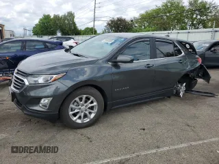2021 Chevrolet Equinox LT z VIN 3GNAXUEV9ML371279, wystawiony jako Copart lot #55960005 z przebiegiem 54 110 mil mil oraz Szkoda całkowita • Salvage title. Historia ofert i sprzedaży dostępna na DreamBid. Obrazek 1.