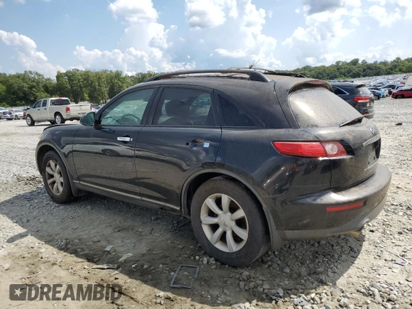 2004 Infiniti FX with VIN JNRAS08U94X107387, listed as a Copart auction lot 69709264 with 255,861 mi miles and Salvage Title. Bid and sale history available at DreamBid. Image 2.