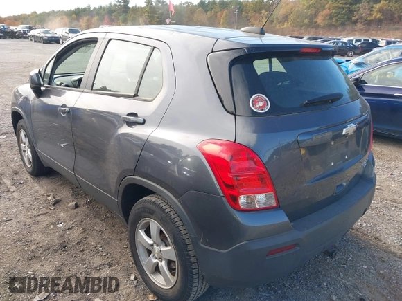 2016 Chevrolet Trax LS with VIN 3GNCJNSB3GL224437, listed as a IAAI auction lot 40637048 with 74,457 mi miles. Bid and sale history available at carsss.com. Image 3.
