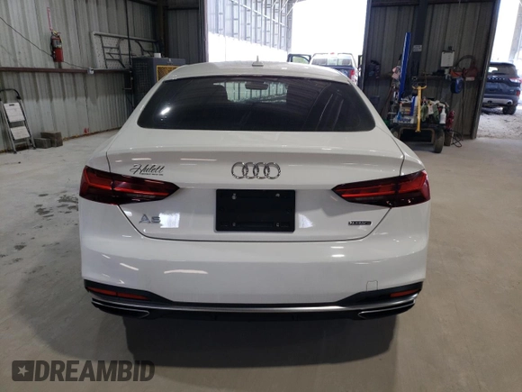 2020 Audi A5 Sportback Premium with VIN WAUANCF56LA005810, listed as a Copart auction lot 52149715 with 90,157 mi miles and Salvage Title. Bid and sale history available at carsss.com. Image 6.