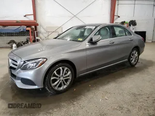 2015 Mercedes-Benz C-Class C 300 Luxury with VIN 55SWF4KB8FU070286, listed as a Copart auction lot 52792235 with 75,130 mi miles and Salvage Title. Bid and sale history available at carsss.com. Image 1.