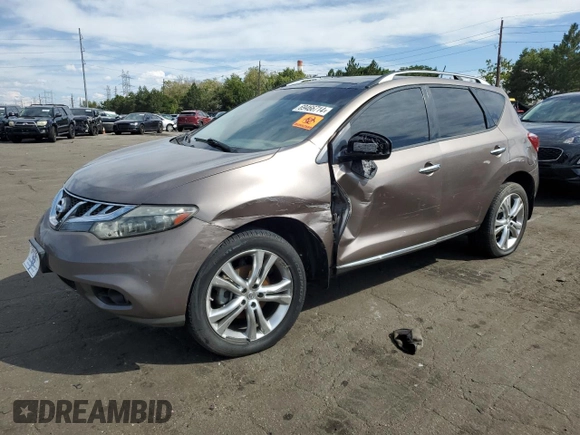 2011 Nissan Murano SV with VIN JN8AZ1MW2BW173621, listed as a Copart auction lot 69466714 with 0 mi miles and Non Repairable. Bid and sale history available at carsss.com. Image 1.