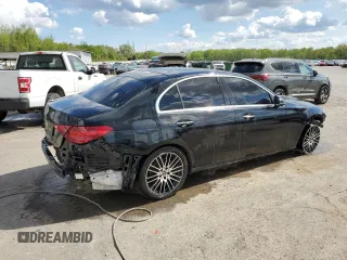 2022 Mercedes-Benz C 300 with VIN W1KAF4GB2NR050618, listed as a Copart auction lot 52556855 with 78,281 mi miles and Salvage title. Bid and sale history available at DreamBid. Image 3.