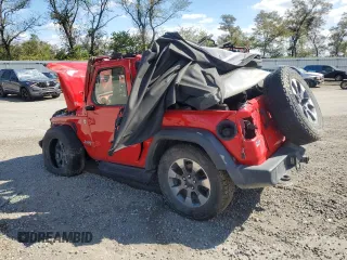 2020 Jeep Wrangler Sport with VIN 1C4GJXAG9LW207584, listed as a Copart auction lot 72312324 with Not provided miles and Salvage title. Bid and sale history available at DreamBid. Image 2.