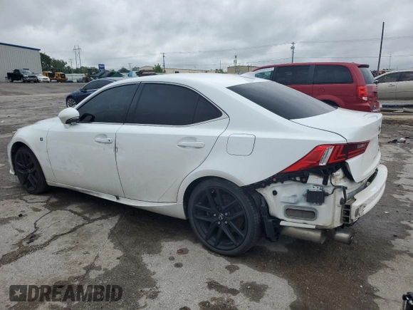 2014 Lexus IS 350 z VIN JTHBE1D23E5012325, wystawiony jako Copart lot #55750115 z przebiegiem Nie podano mil oraz Szkoda całkowita • Salvage title. Historia ofert i sprzedaży dostępna na DreamBid. Obrazek 2.