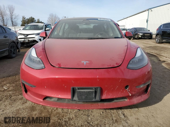 2022 Tesla Model 3 with VIN 5YJ3E1EA8NF167107, listed as a Copart auction lot 48128335 with 218,144 mi miles and Salvage Title. Bid and sale history available at carsss.com. Image 5.