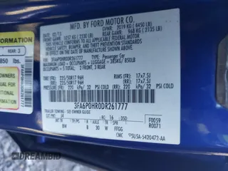 2013 Ford Fusion SE с VIN 3FA6P0HR0DR261777, выставлен на аукционе IAAI как лот 41854565 с пробегом 139 024 миль миль и . История ставок и продаж доступна на DreamBid. Изображение 9.