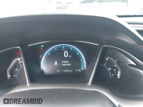2016 Honda Civic Sedan EX with VIN 2HGFC2F70GH530459, listed as a IAAI auction lot 41710538 with 136,470 mi miles. Bid and sale history available at carsss.com. Image 7.