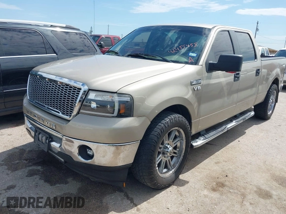 2008 Ford F-150 XLT with VIN 1FTPW12VX8FA91900, listed as a IAAI auction lot 42455455 with 329,039 mi miles and . Bid and sale history available at DreamBid. Image 2.