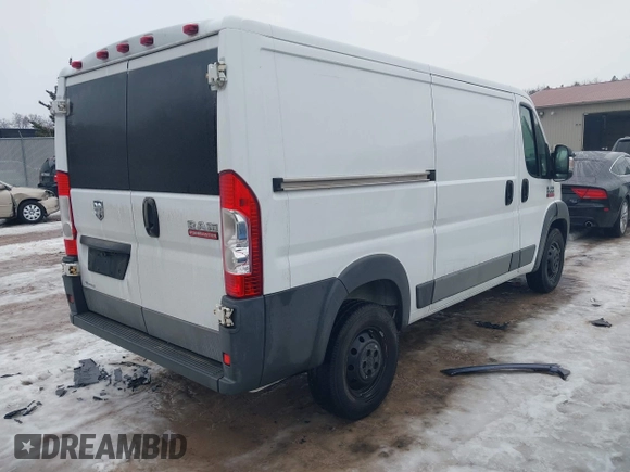 2016 Ram ProMaster Cargo with VIN 3C6TRVAG8GE108810, listed as a IAAI auction lot 41191411 with 154,197 mi miles and . Bid and sale history available at DreamBid. Image 4.