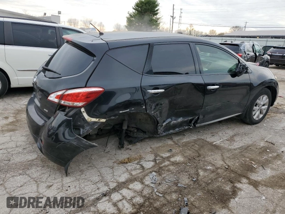 2012 Nissan Murano S with VIN JN8AZ1MW4CW211058, listed as a Copart auction lot 81328324 with 116,921 mi miles and Salvage Title. Bid and sale history available at DreamBid. Image 3.
