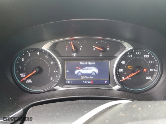 2020 Chevrolet Equinox LT with VIN 3GNAXVEX3LL317918, listed as a Copart auction lot 46751895 with 51,794 mi miles and Salvage Title. Bid and sale history available at carsss.com. Image 9.