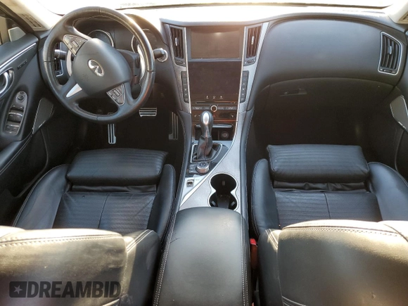 2017 Infiniti Q50 Premium with VIN JN1EV7APXHM736981, listed as a Copart auction lot 42047335 with 55,844 mi miles and Salvage Title. Bid and sale history available at carsss.com. Image 8.