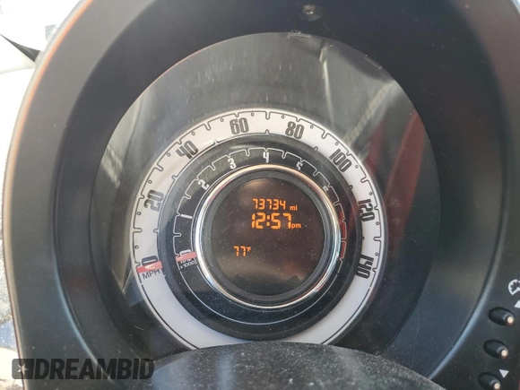 2013 FIAT 500 Pop with VIN 3C3CFFDR4DT590272, listed as a Copart auction lot 47265165 with 73,734 mi miles and Salvage title. Bid and sale history available at DreamBid. Image 9.