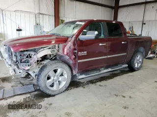 2018 Ram 1500 Big Horn with VIN 1C6RR7LM4JS226849, listed as a Copart auction lot 45595785 with 100,412 mi miles and Salvage title. Bid and sale history available at DreamBid. Image 1.