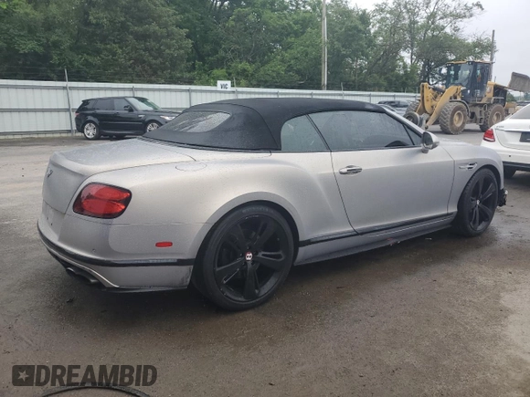 2017 Bentley Continental GT S with VIN SCBGH3ZA3HC064230, listed as a Copart auction lot 61330525 with 38,920 mi miles and Salvage title. Bid and sale history available at DreamBid. Image 3.